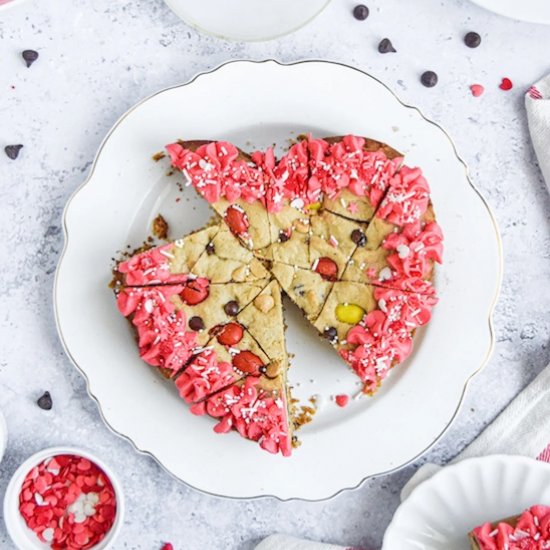 Skillet Cookie (Heart Shaped)