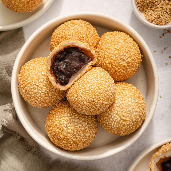 Sesame Balls with Red Bean Filling