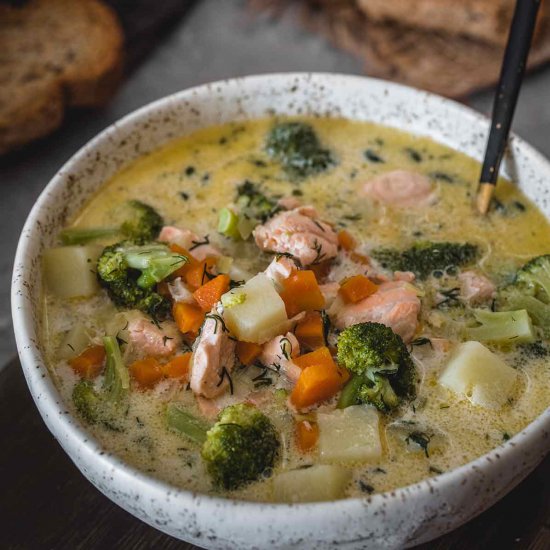 Creamy Finnish Salmon Soup