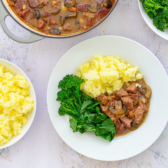 Easy Beef Bourguignon