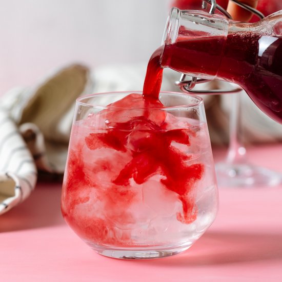 Raspberry simple syrup