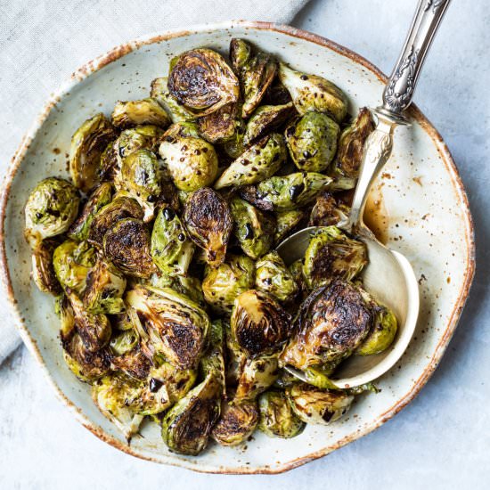 Balsamic Glazed Brussels Sprouts