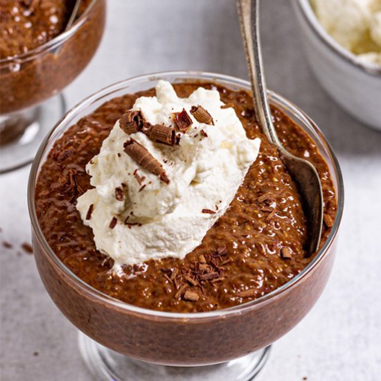 chocolate PB chia pudding