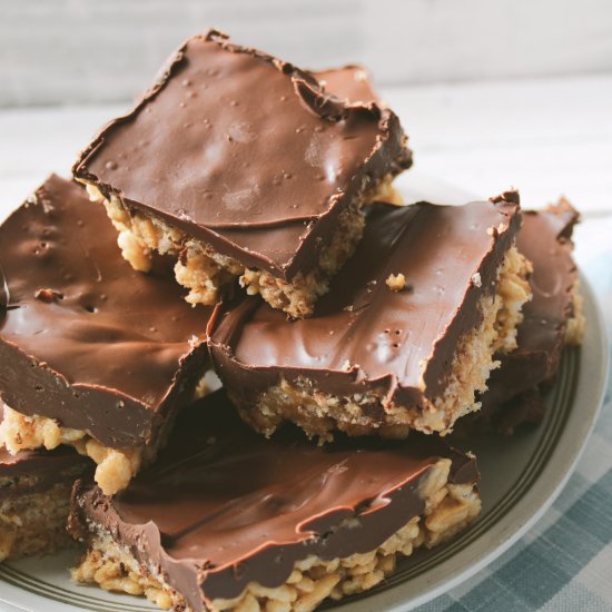 Healthier Scotcheroo Bars