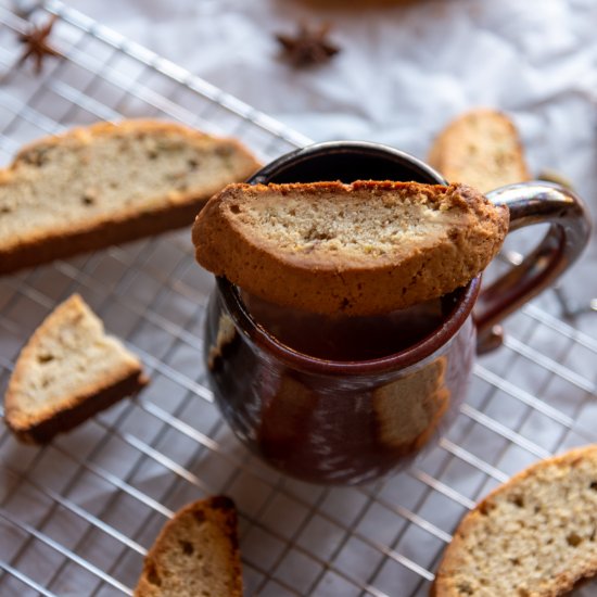 Chai Pistachio Biscotti