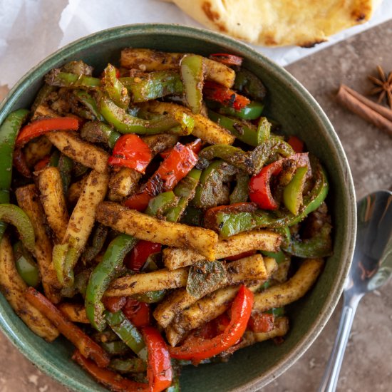 Spicy Paneer Bell Pepper Stir-Fry