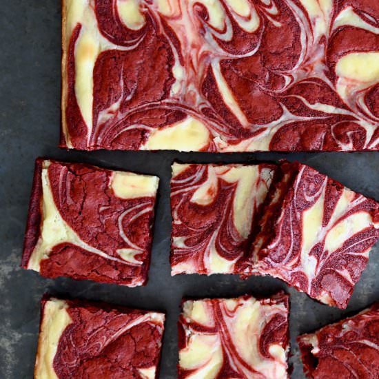 Red Velvet Cheesecake Brownies