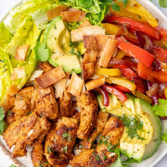 chicken fajita salad