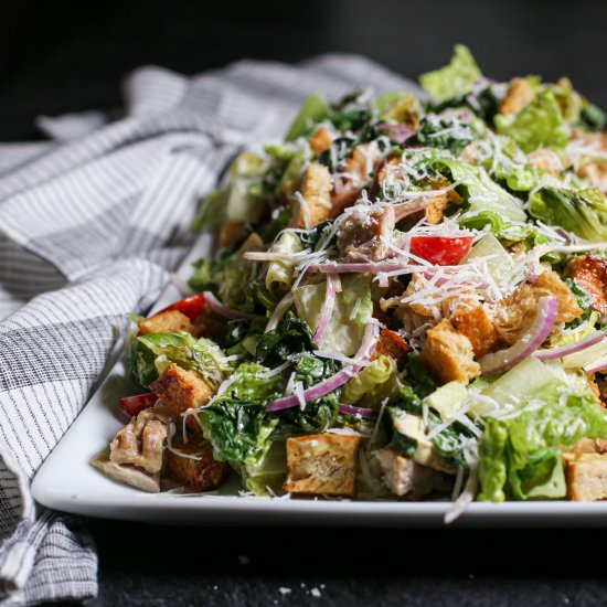 Grilled Romaine Caesar Salad