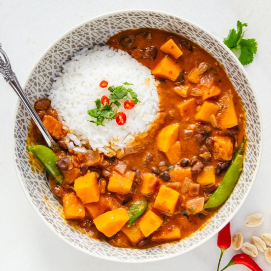 Satay Sweet Potato Curry