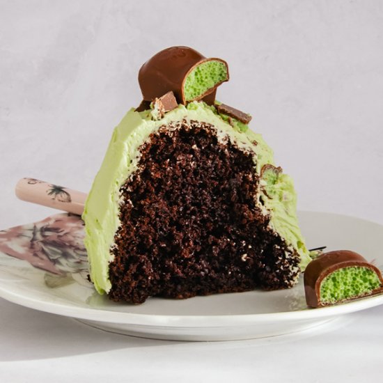 Easy Mint Aero Cake