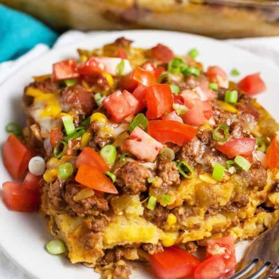 Easy Mexican Ground Beef Casserole