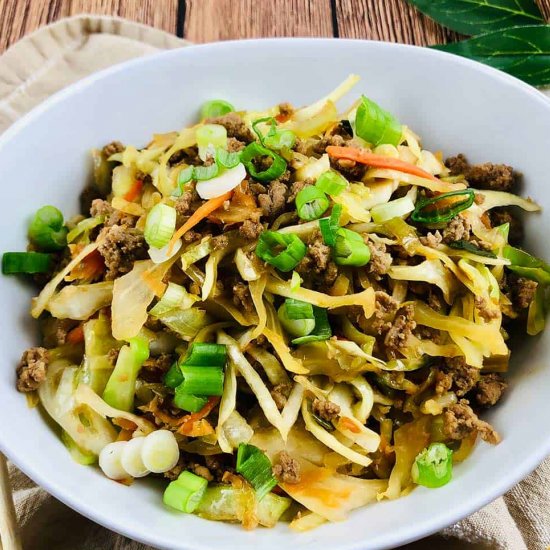 Keto Egg Roll in a Bowl Recipe