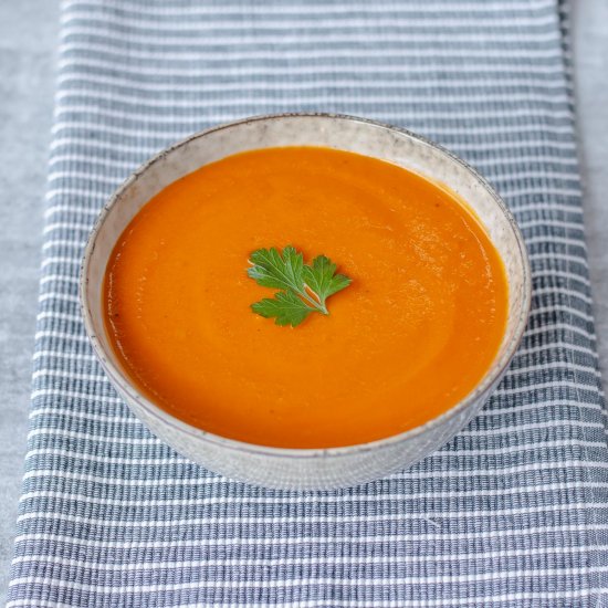 Red Pepper & Sweet Potato Soup