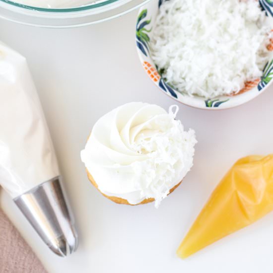 Tropical Cupcakes with Coconut