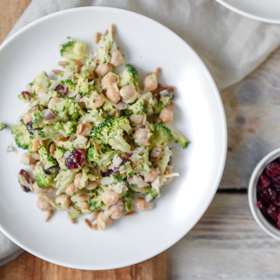 Vegan Broccoli Chickpea Salad