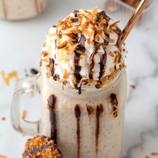 Samoa Cookies Milkshake