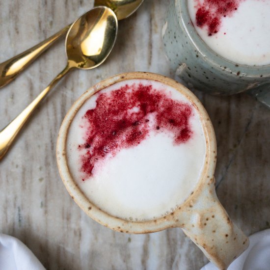 Rose Vanilla Tea Latte