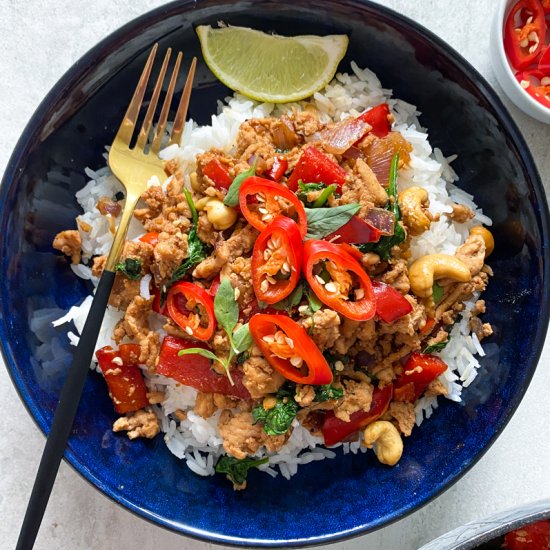 THAI BASIL CHICKEN STIR FRY