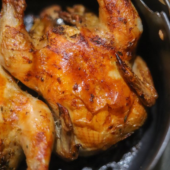 Air Fried Cornish Hens