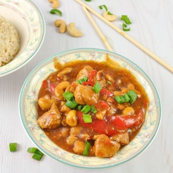 Instant Pot Cashew Chicken Recipe