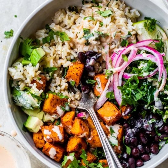 Sweet Potato Black Bean Bowls