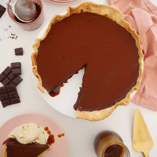 Salted Caramel & Chocolate Tart