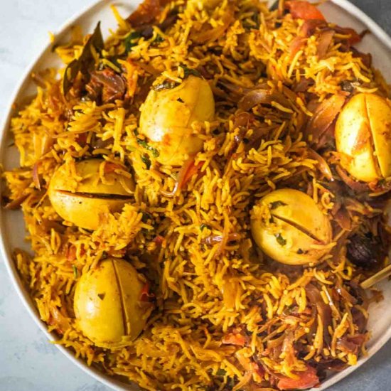 Instant Pot Egg Biryani