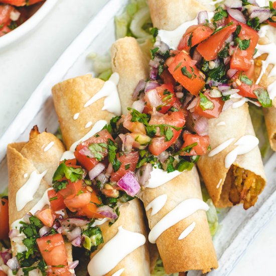 Air Fryer Chicken Taquitos