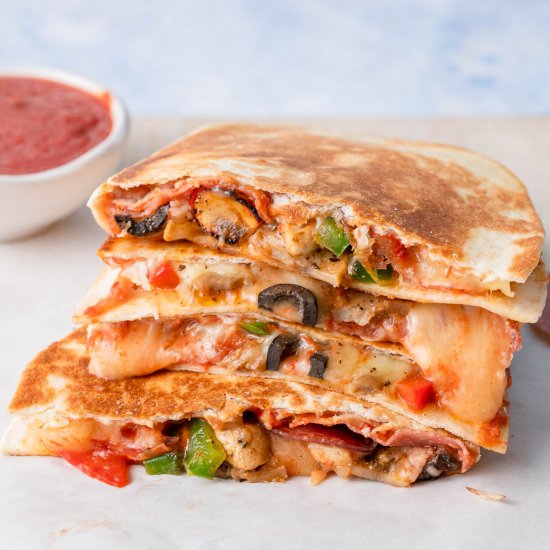 pizza quesadilla