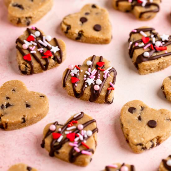 Healthy Cookie Dough Hearts