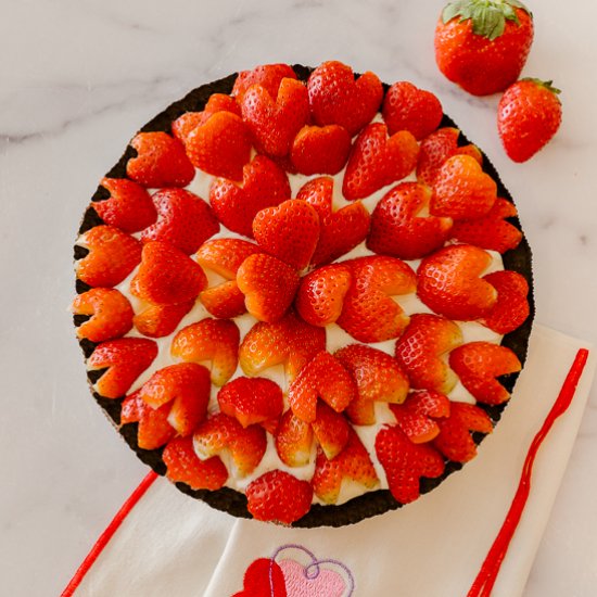 No-Bake Strawberry Lemon Pie