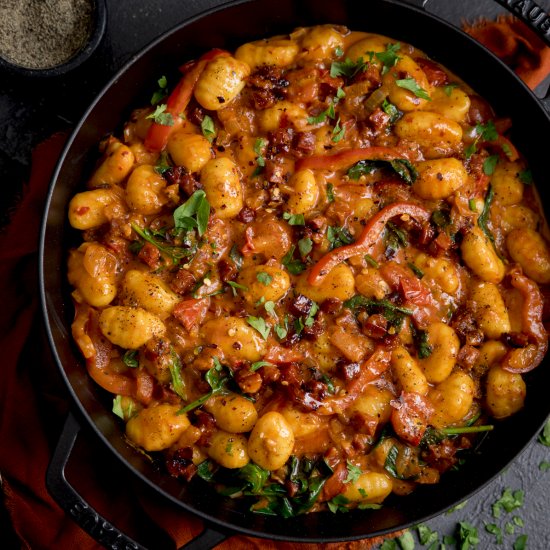 Gnocchi with Creamy Harissa Sauce