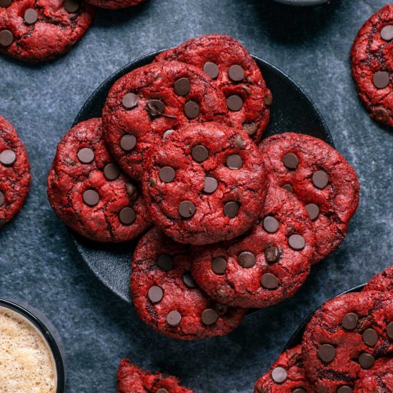 Vegan Red Velvet Cookies