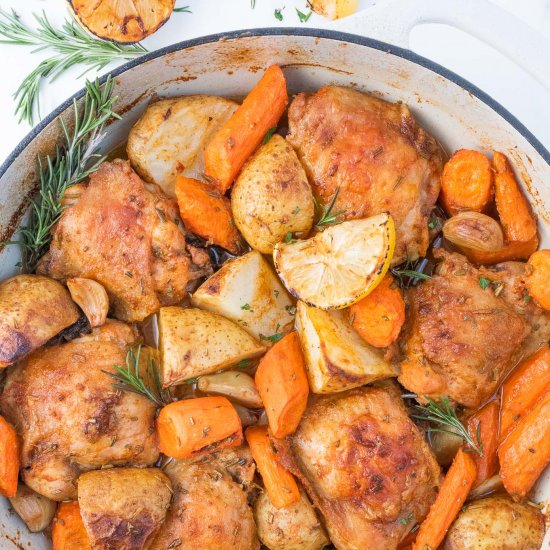 Rosemary Garlic Chicken Thighs