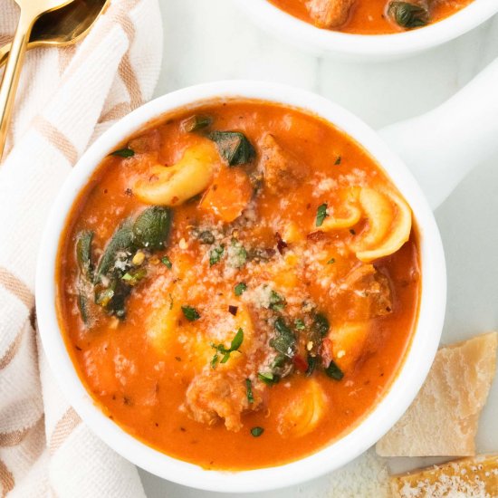 Creamy Tortellini Soup