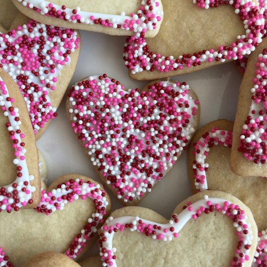 Heart Shaped Sugar Cookies