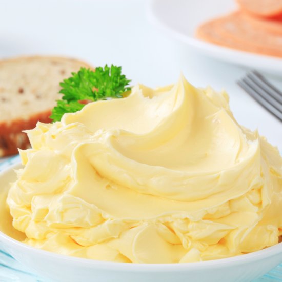 Homemade Butter With Cream