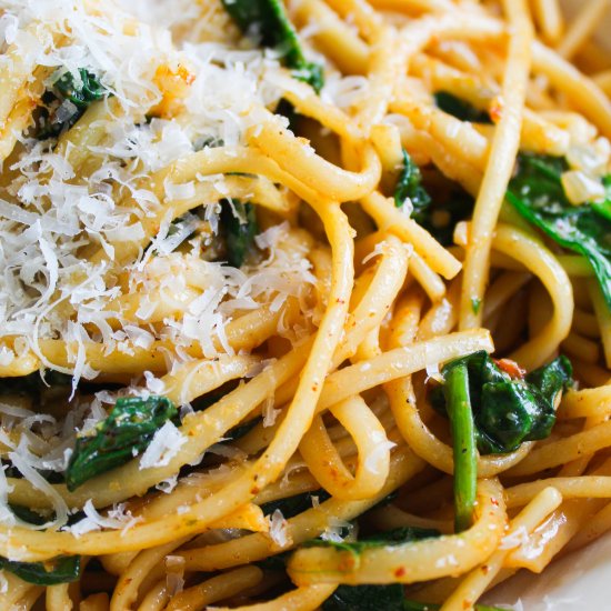 Creamy Chipotle Pasta with Spinach