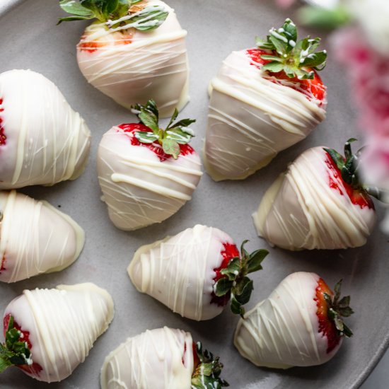 White Chocolate Strawberries