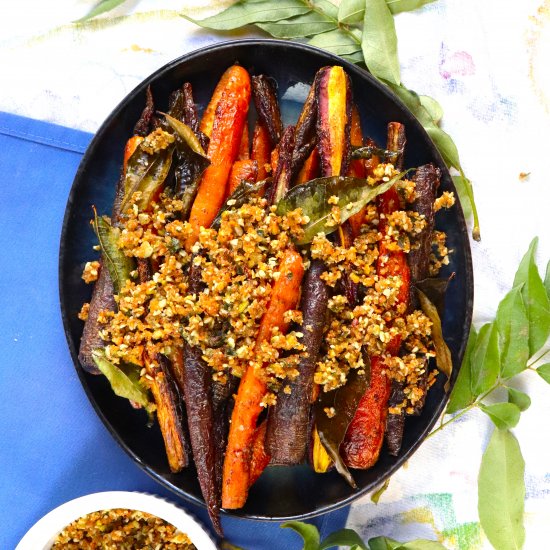 Curry Leaf Roasted Carrots