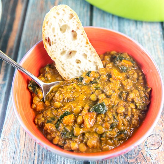 Vegan Curried Lentil Soup