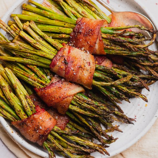 Air Fryer Bacon Wrapped Asparagus