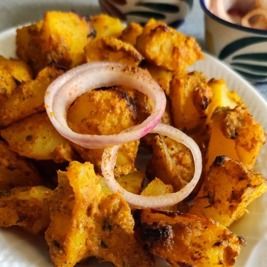 Baked tandoori potatoes