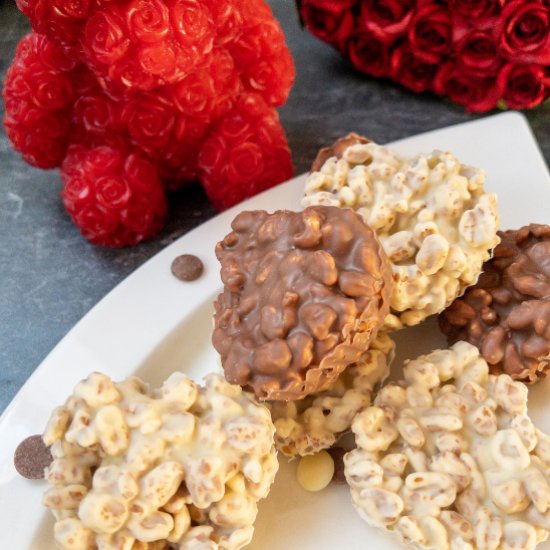 Puffed Rice with Chocolate Hearts