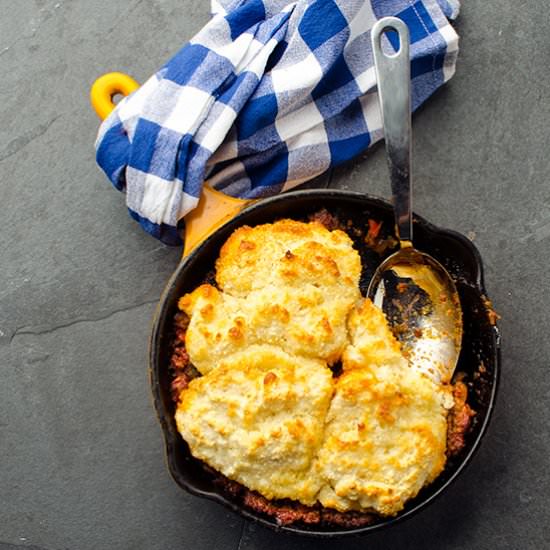 Tex-Mex Sloppy Joe Cobbler