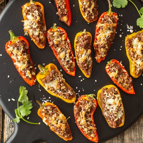 Picadillo Stuffed Mini Peppers