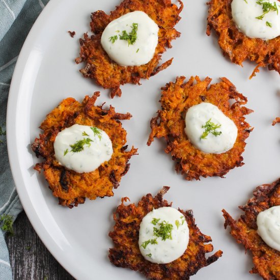 Easy Sweet Potato Latkes