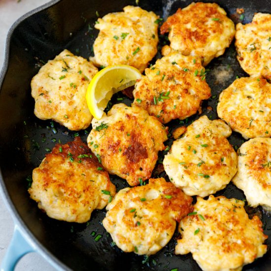 Chopped Chicken Fritters Recipe