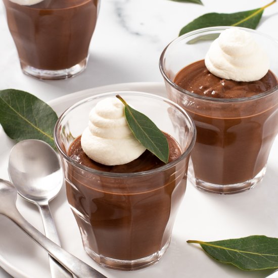 Bay-Infused Chocolate Pot de Crème